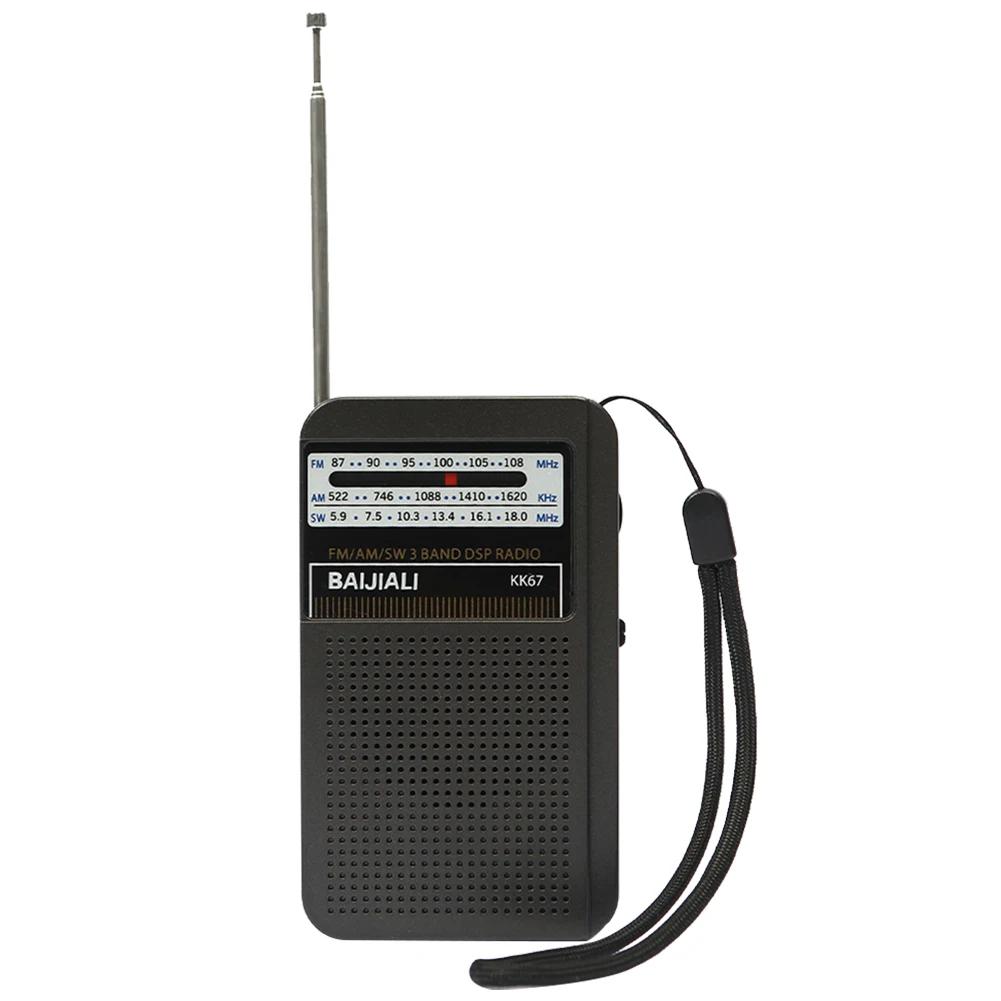 Portable Radio FM AM SW Pocket Pointer Radio Receiver LCD Display Radio on Batteries Walkman for Indoor Outdoor Emergency Use