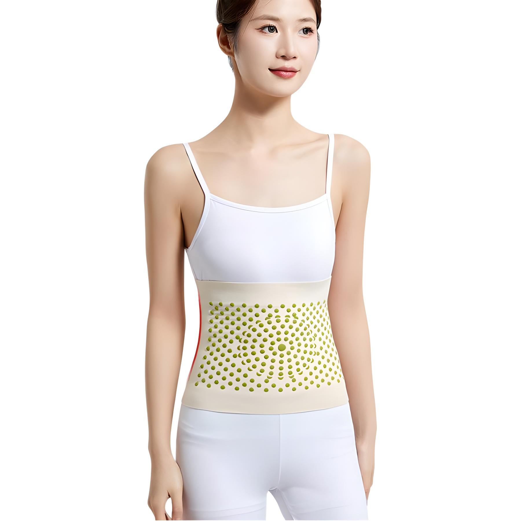 

Flouris Fiber And Wormwood Body Shaping Waist Protector Flouris Waist Trainer Tummy Control Sweat Workout Shaping для женщин L бежевый