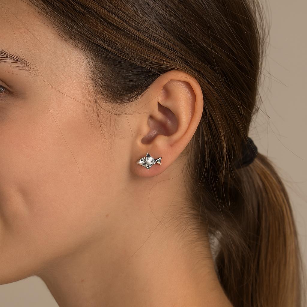Fiskörhängen - 925 Sterling Silver