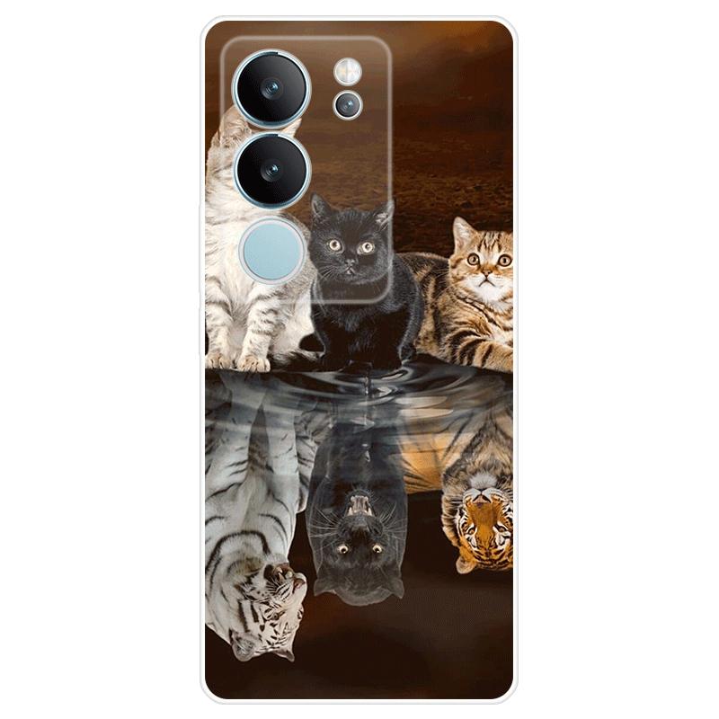 For Vivo V29 Casing TPU Painted Back Cover Vivo V29 Soft Silicone Case