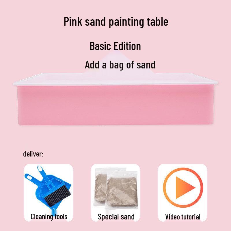 

TikTok DIY Столик для рисования песком для детей - Креативный набор для граффити и образовательной раскраски