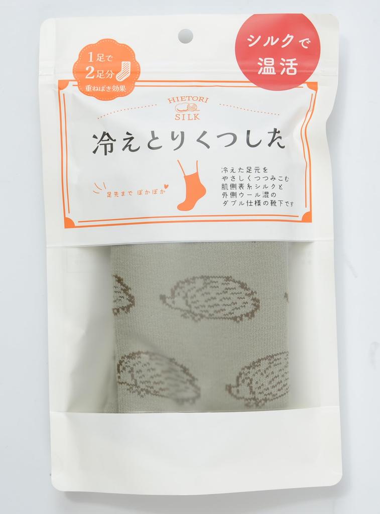 Friends Hill Hario Cold Relief Socks, Gray, US-181-228