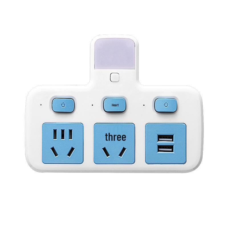 Multifunctional Wireless Surge Protector Power Strip with USB and Night Light