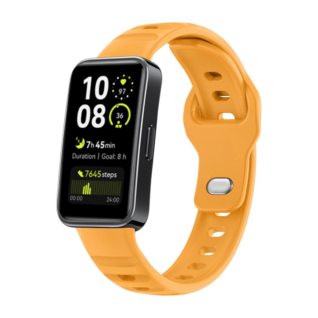 

Strap for Huawei Band 10 9 8 NFC Sport Silicone Replacement Belt Accessories Wristband Bracelet correa Huawei Band 10 9 8 Straps For Huawei Band 10 жёлтый
