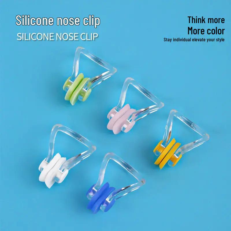 

Универсальный водонепроницаемый силиконовый зажим для носа для плавания – Взрослое снаряжение для плавания 3 Random Color Nose Clips