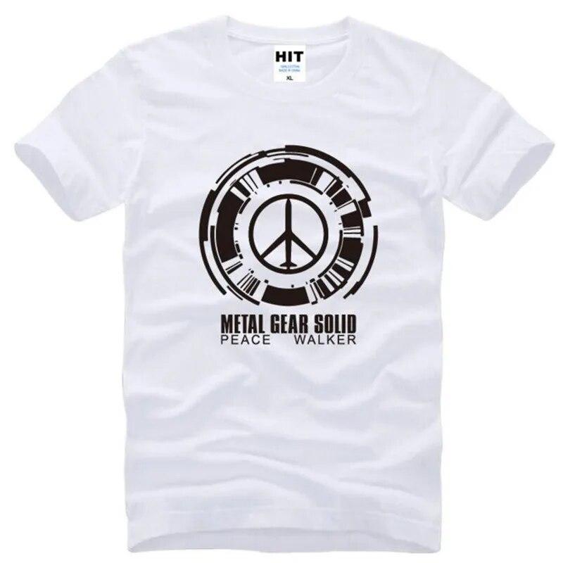 Metal Gear Solid Peace Walker Game Trička Unisex Krátký rukáv O Výstřih Bavlněné Unisex tričko Fitness tričko Homme Camisetas Hombre