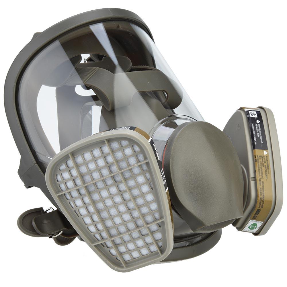 Full Face Cover Facepiece Gas Mask for Painting Welding Disinfection