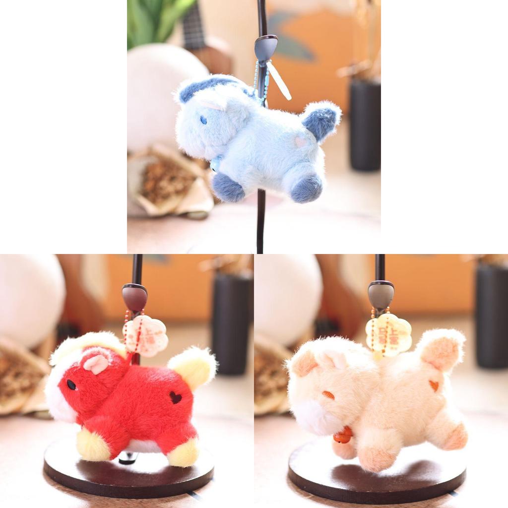 Plush Pony Keychain With Heart Design For Kids And Teen Gift
