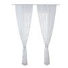 1 Stück Marmorstruktur Bronzefarbener Schiebegardinenstange Schattierungs-Tüll für Wohnzimmer-Fensterdekoration Halbschattierender Voile Transparente Vorhänge