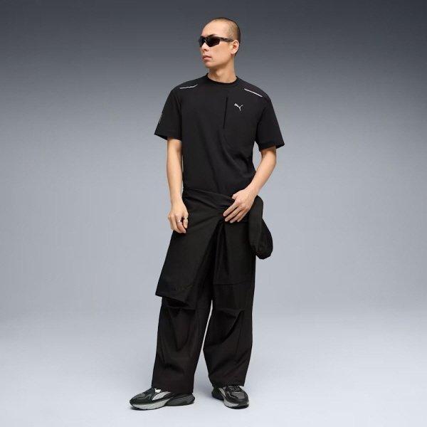 Puma Tech ShorT Sleeve T shirT PumaTech Relaxed Warp kniT pockeT Tee