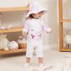 Kids' Cute Quick-Dry One-Piece Swimsuit: Long Sleeve, Sun Protection for Boys, Girls, Infants & Toddlers