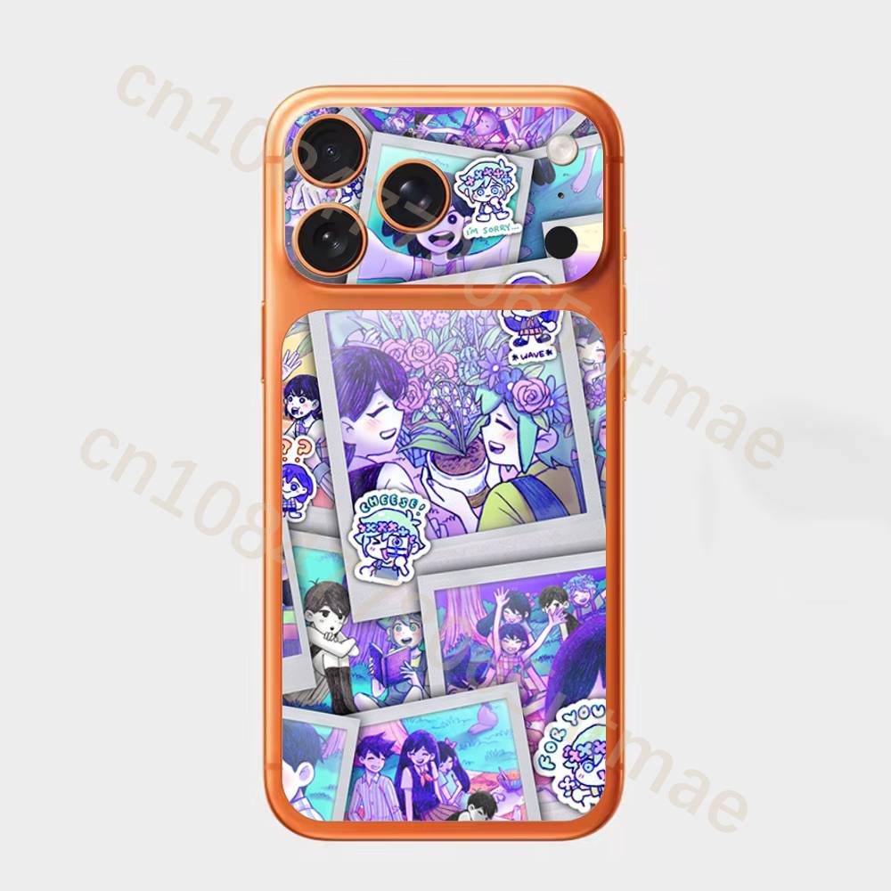 Game O-Omori For iPhone 17pro,17pro max Carmere and Back Cover Decal Wrap Skin Colorful Rear Protective Sticker Film