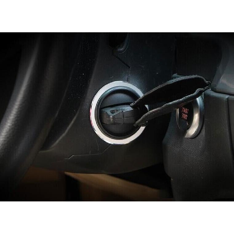 Silver Aluminum Ring Trim For BMW 5 Series 2004-10 Car Engine Start Stop Button