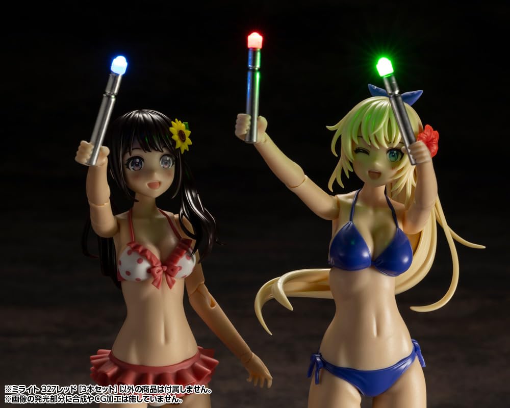 Kotobukiya Modeling Support Goods Miraite 327 Red of Total Length 27mm Plastic Model M.S.G [Set 3] Approx. Non-Scale