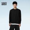 Benlai Men's Cotton-Feel Crew Neck Long Sleeve Tee