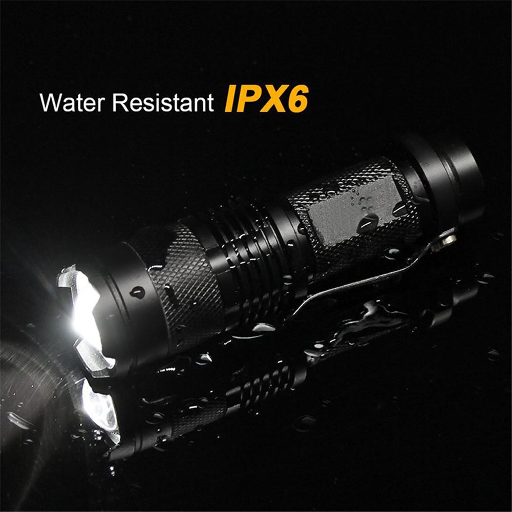 7W Fahrradlicht Q5 3-Modus LED Fahrrad-Frontlampe Taschenlampe Wasserdicht IPX6 Zoom Taschenlampe Aluminiumlegierung Fahrradzubehör