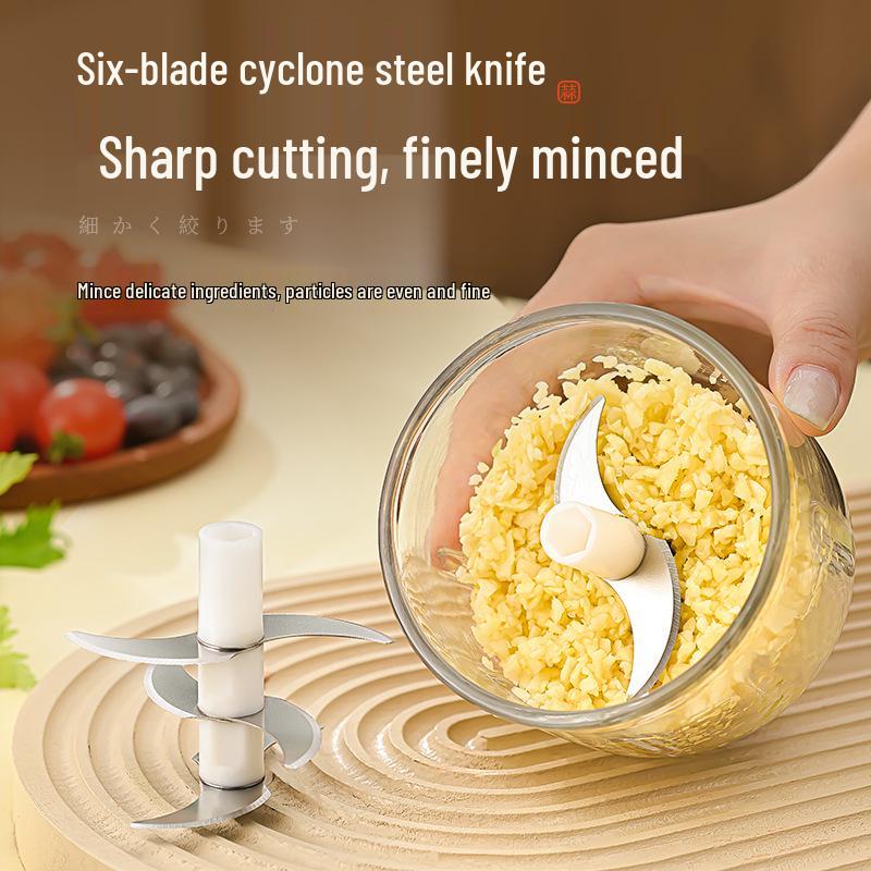 Rechargeable Electric Mini Garlic Press & Chopper