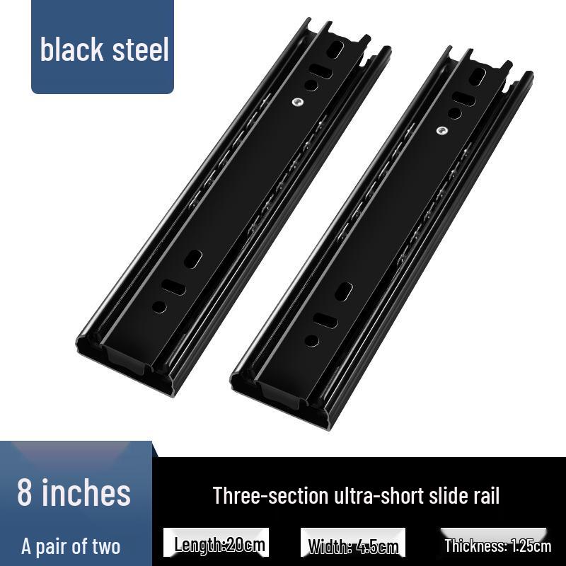 

Ультра-тихие трехсекционные демпфирующие направляющие для ящиков - Утолщенная направляющая для шкафов и гардеробов