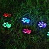 All-Weather Resistant Paw Print Outdoor Lights Solar Garden Lights