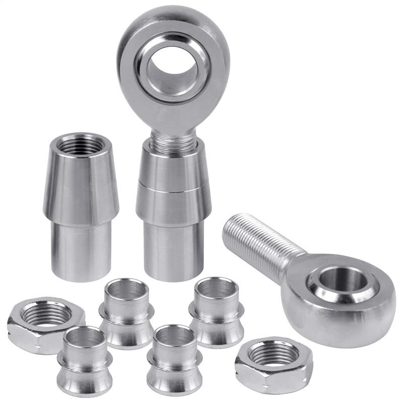 3/4" Heim Joint Rod End Kit 2pcs Rod Ends Chromoly Joints Rod End Left Right Thread Heim Joint End Kit With Spacer Car Accsesory