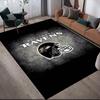 Ravens Flannel Printed Carpet, Home Sofa Decoration for Living Room & Bedroom, Non‑Slip Play Flannel Floor Mat for Game Room