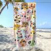 Littlest Pet Shop Beach Towel, Christmas Theme Printed Beach Towel, Multicolor Pattern, Suitable for Beach and Pool, Exquisite