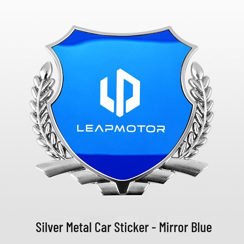 Wheat Ear Side Fender Emblem for Leapmotor C11/T03/B10/C10/C16/C01 Cars - Metal Body Modification