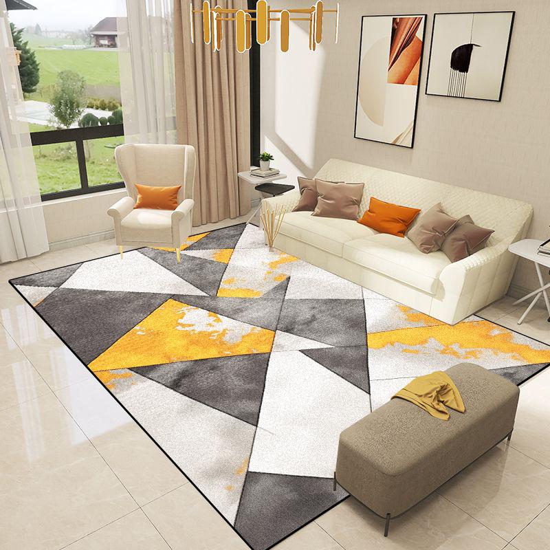 Nordic Decoration Geometry Carpets Living Room Light Luxury Rugs Home Sofa Area Floor Mat Room Decor Hallway Soft Large Carpet