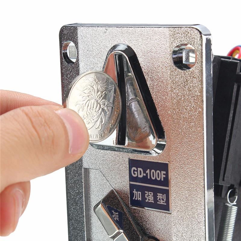 Electronic Advanced Front Entry Roll Down Coin Acceptor Coin Selector For Vending Arcade Machines