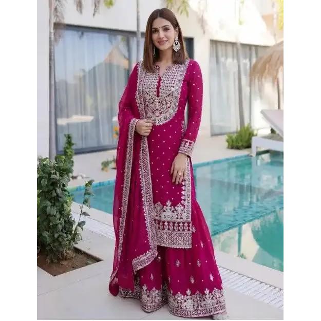 Party Look Party Wear Bollywood Sharara Suit Indian Pakistani Salwar Kameez