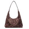 Retro Fashion High-value Leopard Print Tote Bag for Women 2025 New Korean Version of Casual Commuting Large-capacity Shoulder Bag for Women