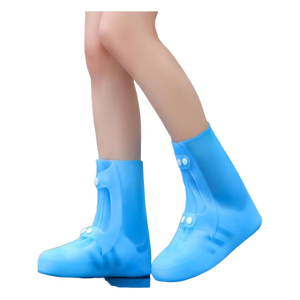 Rain shoe cover men's and women's waterproof and non-slip thickened wear-resistant adult outdoor waterproof protective shoe cover