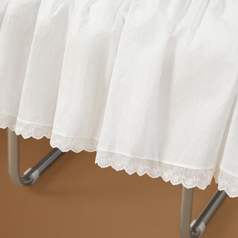 Shechi Loose Fit Lace Patchwork Mid-Length Skirt