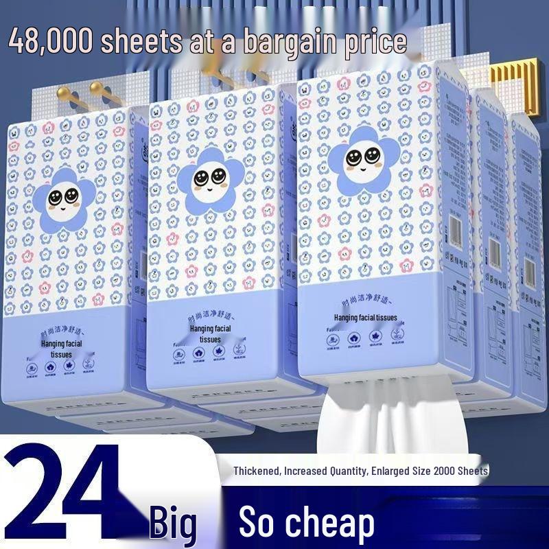 Hanging Tissue Dispenser for Home, Facial, Dorm, and Toilet Paper Use