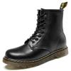High Top Men's Shoes Classic Leather Boots Fashion Black Ankle Boots Outdoor Motorcycle Breathable Boots Women's Boot Size