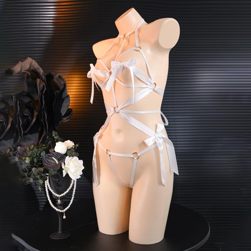 Sexy Mesh Open Crotch Bodystockings For Women Erotic Lingerie Sexy Bra Crotchless Teddies Bodysuits Female Sexy Porno Underwear