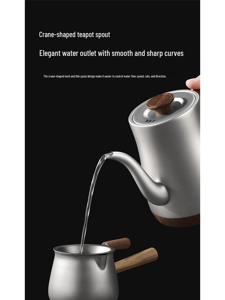 Tang Dynasty Style Titanium Electric Teapot: Adjustable Temperature, Auto-Fill, Heat-Preserving Kettle for Brewing and Boiling.