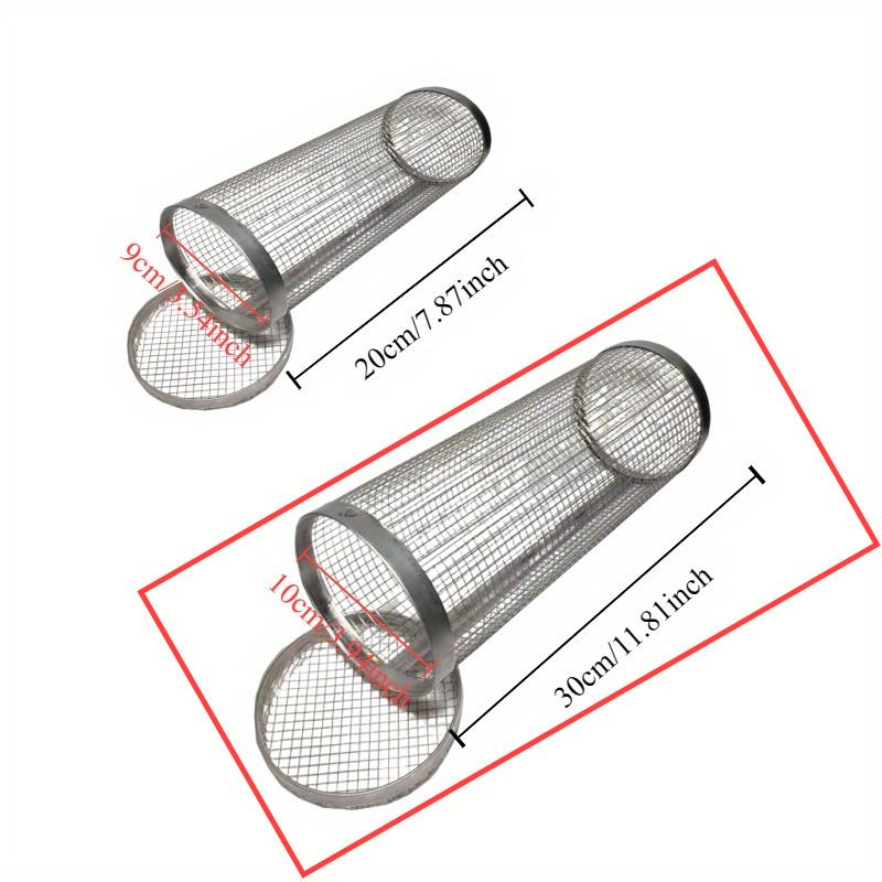 Convenient and Practical Cylinder-shaped Barbecue Cage Perfect for Outdoor Activities.