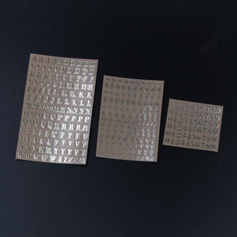 1 szt./5/6 szt./zestaw Metalowe Naklejki Litery Wielkie Małe Litery Naklejki Samoprzylepne 26 Liter Naklejki Drop Shipping