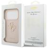 Guess Grained Big 4G & Classic Logo Case for iPhone 17 Pro Pink
