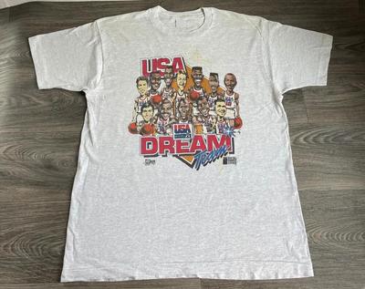 Dream Team Shirt 1992 Vintage Rare 90_s Caricature Tshirt S-XL Unisex T-Shirt