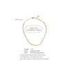 Yhpup Minimalist Stainless Steel Metal Chain Necklace Bracelet Bangle for Women 18K PVD Plated Golden Fashion Jewelry