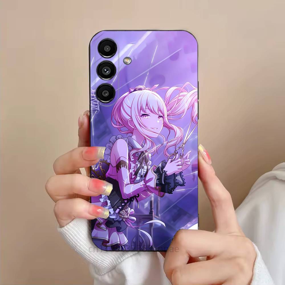 P-project Game Sekai M-Mizuki Phone Case For Samsung S25,24,21,22,23,S30,Ultra,S20,Plus,Fe,Lite,Note,S10,S9,Black Soft Shell