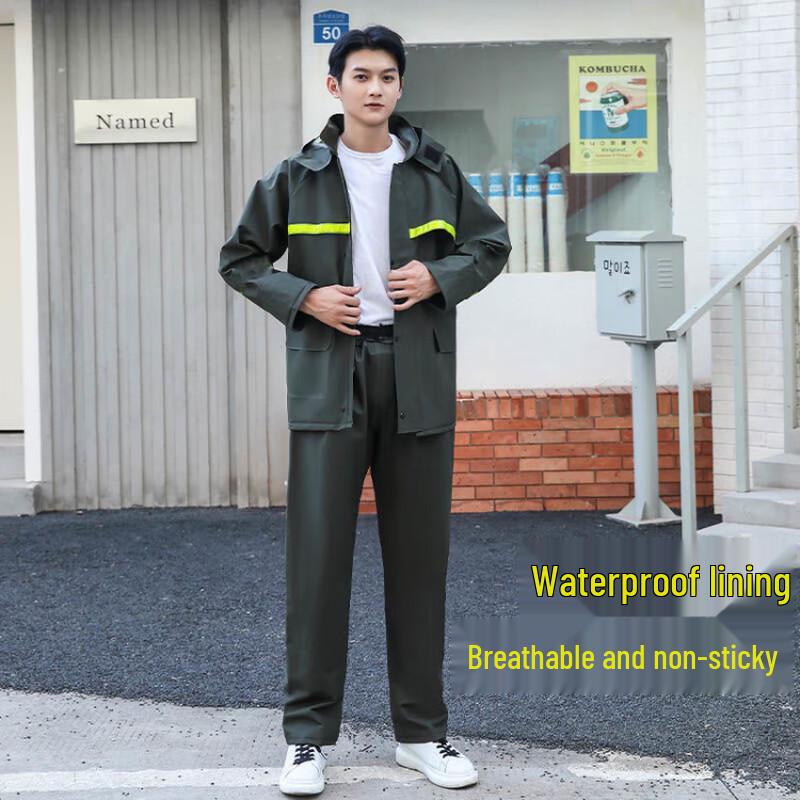 Adult Outdoor Knitted Rain Suit Set