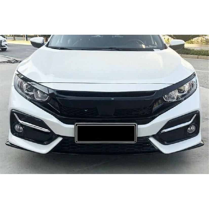 For Honda Civic Hatchback 2020-2021 Chrome Front Fog Lamp Light Strip Trim Decor