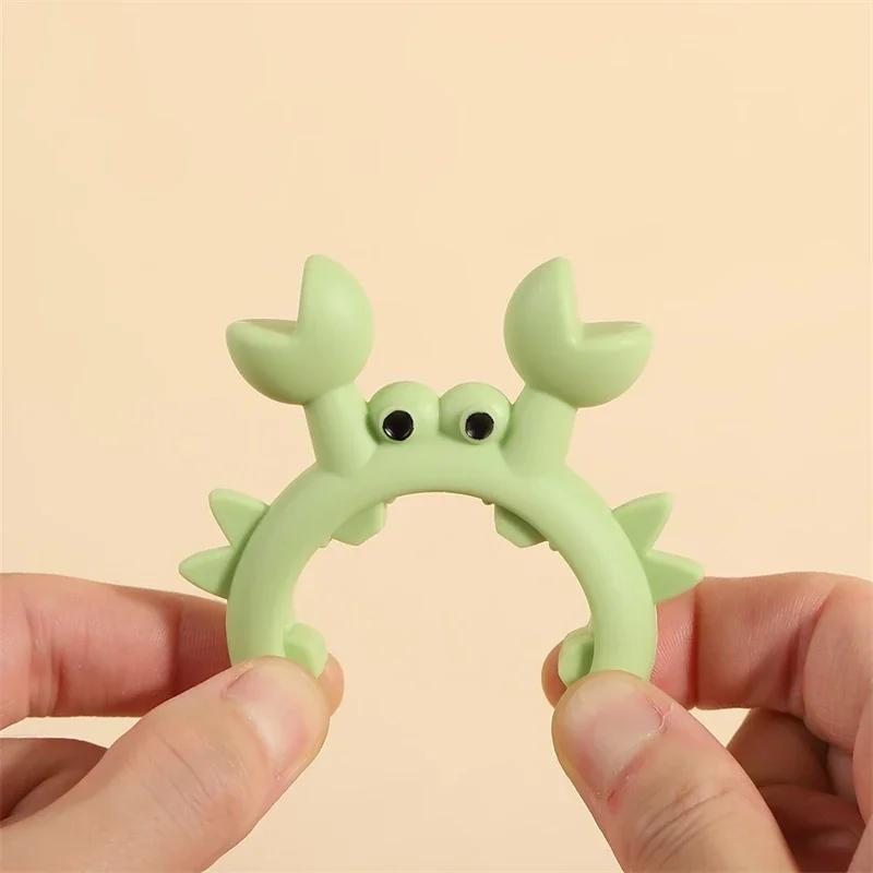 Silicone Crab Spatula Holders Anti Scalding Overflow Pot Clip Spoon Rack Adjustable Small Crab Spoon Pot Holders Kitchen Gadgets