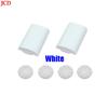 JCD 2x AA Battery Back Cover Pack Replacement Part for Xbox 360 Wireless Controller + 4 Silicone Grip Cap Cover Black