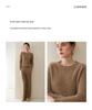 Women's Pure Cashmere Round Neck Sweater - Thickened Knit Pullover, Saddle Shoulder, Autumn/Winter Base Layer.