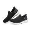 Skechers Go Walk 6 Slip-Ins Mesh Fabric Flash Technology Comfortable Daily Low-Top Casual Shoes Men Sneakers Black White 216278-BLK