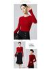 Machine Washable Women's Seamless 100% Pure Wool Round Neck Knit Sweater, 60 Count, 18 Gauge, Autumn Base Layer
